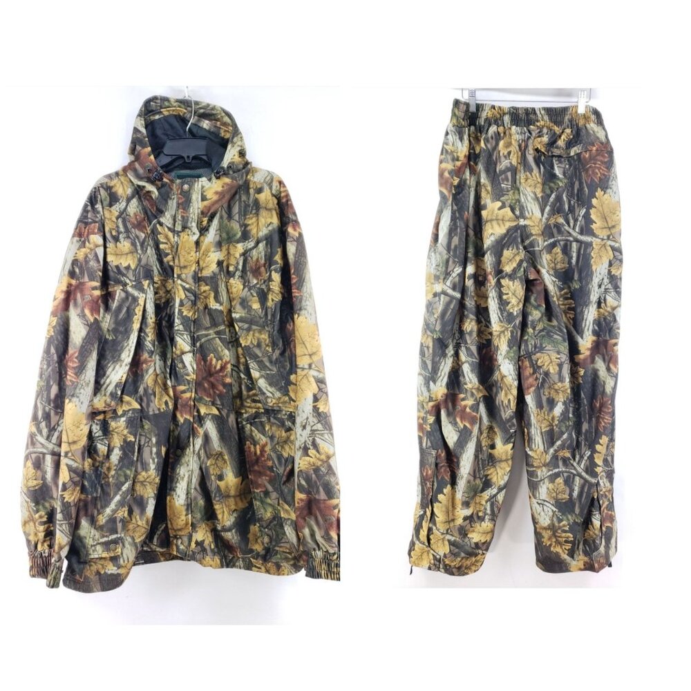 Master Sportsman XXL Camo Jacket & Pants Set With Pockets Rugged Outdoor Gear Fa